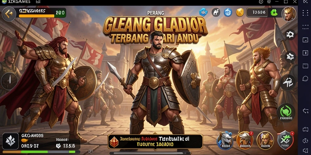 Screenshot gameplay 9ZKGAMES menampilkan pertarungan sengit dan efek visual yang menakjubkan.
