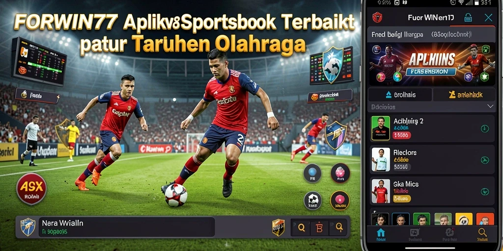 Tampilan gameplay FORWIN77 yang menunjukkan taruhan olahraga secara real-time.