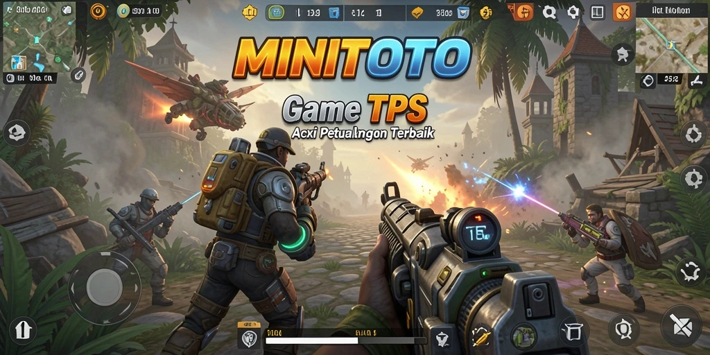 Screenshot MINITOTO menampilkan aksi seru dalam game TPS.