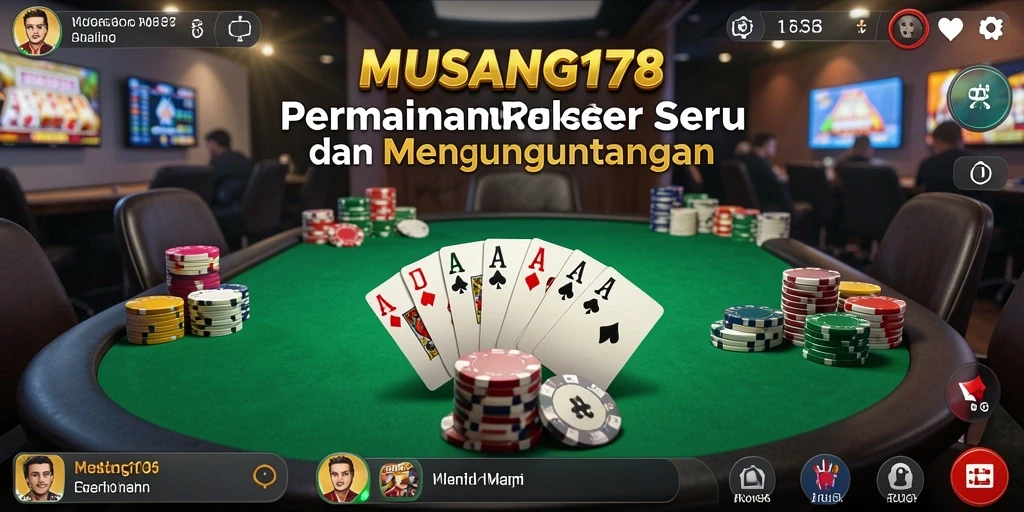 Tampilan gameplay Poker yang seru di MUSANG178.