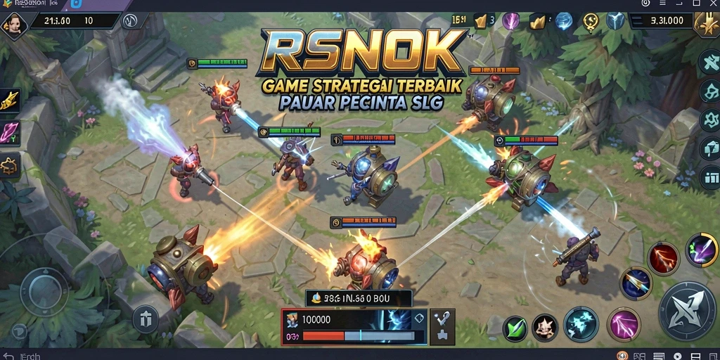 Tampilan gameplay RSNOK dengan strategi yang mendebarkan.