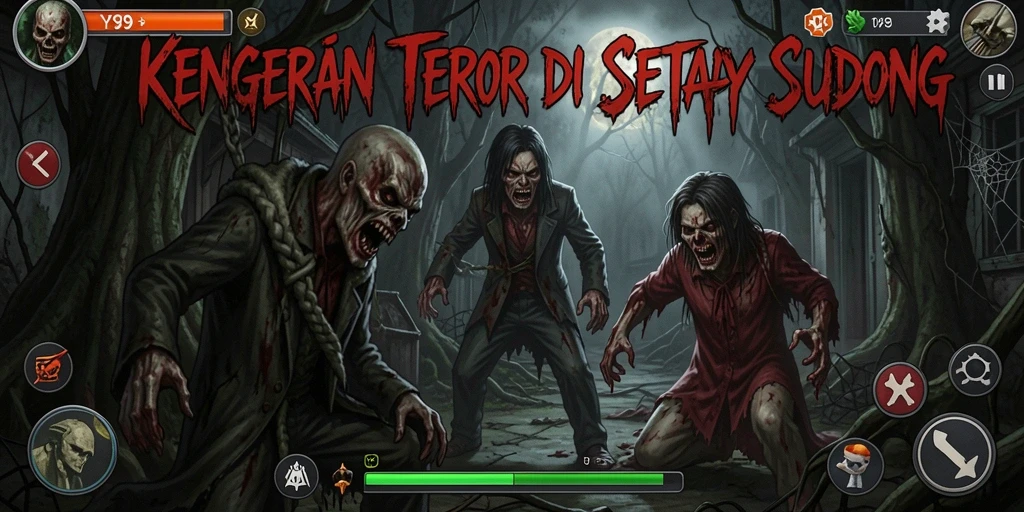 Tampilan gameplay <strong>Y89</strong> yang mencekam dan penuh misteri.