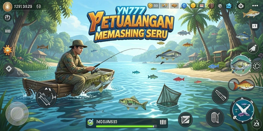 Gameplay seru memancing dengan grafik yang menakjubkan.